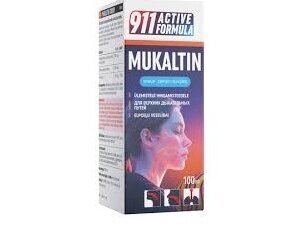 911 ACTIVE FORMULA HERBAL Mukaltinas, skystis, 100ml