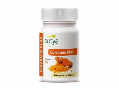 „Curcumin PLUS“ Ciberžolė su  juodasis pipirais, 60 kapsulių SOTYA