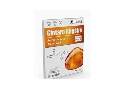 Maisto papildas .Gintaro rūgštis 50 tablečių Maisto papildas .Gintaro rūgštis 50 tablečių