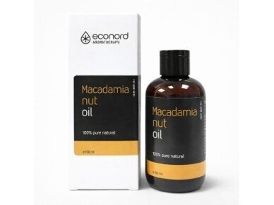 Makadamijų riešutų aliejus 100 ml.ECONORD Makadamijų riešutų aliejus 100 ml.ECONORD