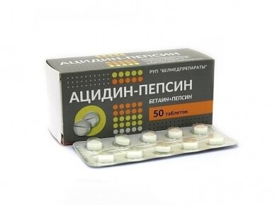 ACIDIN-PEPSIN 0,25G TAB.N50 ACIDIN-PEPSIN 0,25G TAB.N50