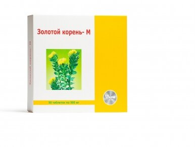 Auksinė šaknis - M 500 mg. , 50 tablečių Auksinė šaknis - M 500 mg. , 50 tablečių