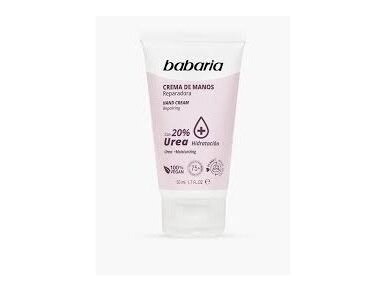 BABARIA Drėkinamasis rankų kremas 20% Urea 50 ml. BABARIA Drėkinamasis rankų kremas 20% Urea 50 ml.