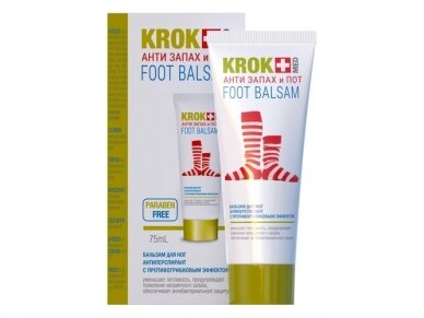 Balzamas kojoms nuo prakaito ir kvapo 75 ml. Balzamas kojoms nuo prakaito ir kvapo 75 ml.