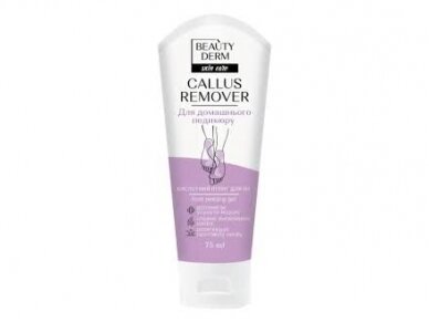 BEAUTY DERM Rūgštinis gelis-pilingas pėdoms Callus Remover su mentoliu, 75 ml BEAUTY DERM Rūgštinis gelis-pilingas pėdoms Callus Remover su mentoliu, 75 ml