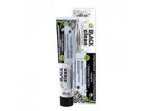Black Clean Dantų pasta su aktyvuotos anglies mikrodalelėmis ir sidabru 85g Black Clean Dantų pasta su aktyvuotos anglies mikrodalelėmis ir sidabru 85g
