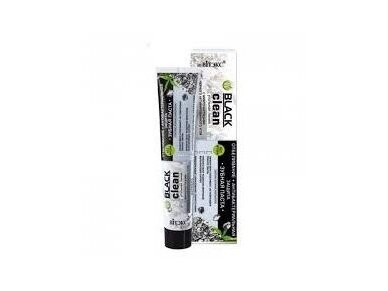 Black Clean Dantų pasta su aktyvuotos anglies mikrodalelėmis ir sidabru 85g Black Clean Dantų pasta su aktyvuotos anglies mikrodalelėmis ir sidabru 85g