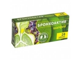 BRONCHOAKTIV ŠALAVIJAS 20TAB. BRONCHOAKTIV ŠALAVIJAS 20TAB.