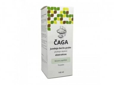 Čaga juodojo beržo grybo (įžulniojo skylenio) ekstraktas 1:5, 140 ml