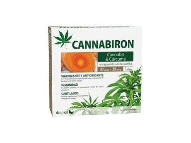Maisto papildas CANNABIRON 30 kapsulių + 30 tablečių Maisto papildas CANNABIRON 30 kapsulių + 30 tablečių
