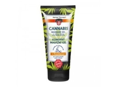 CANNABIS masažinis gelis su pantenoliu 200ml. CANNABIS masažinis gelis su pantenoliu 200ml.