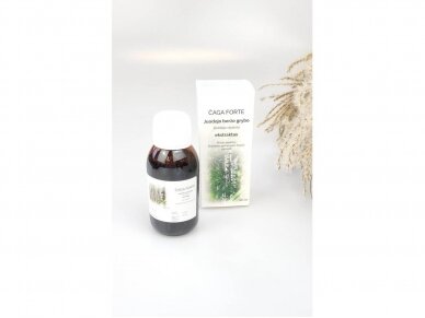 Čaga forte juodojo beržo grybo (įžulniojo skylenio) ekstraktas 1:1, 90 ml Čaga forte juodojo beržo grybo (įžulniojo skylenio) ekstraktas 1:1, 90 ml