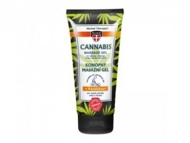 CANNABIS masažinis gelis su pantenoliu 200ml. CANNABIS masažinis gelis su pantenoliu 200ml.