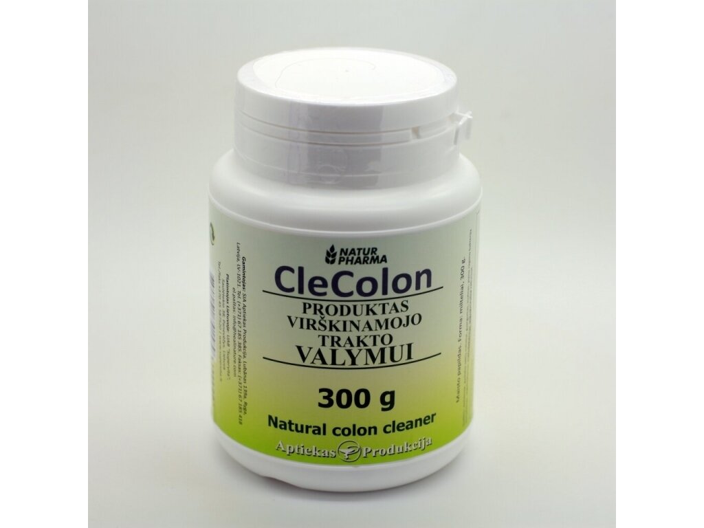 CleColon milteliai virškinamojo trakto valymui 300 gr. CleColon milteliai virškinamojo trakto valymui 300 gr.