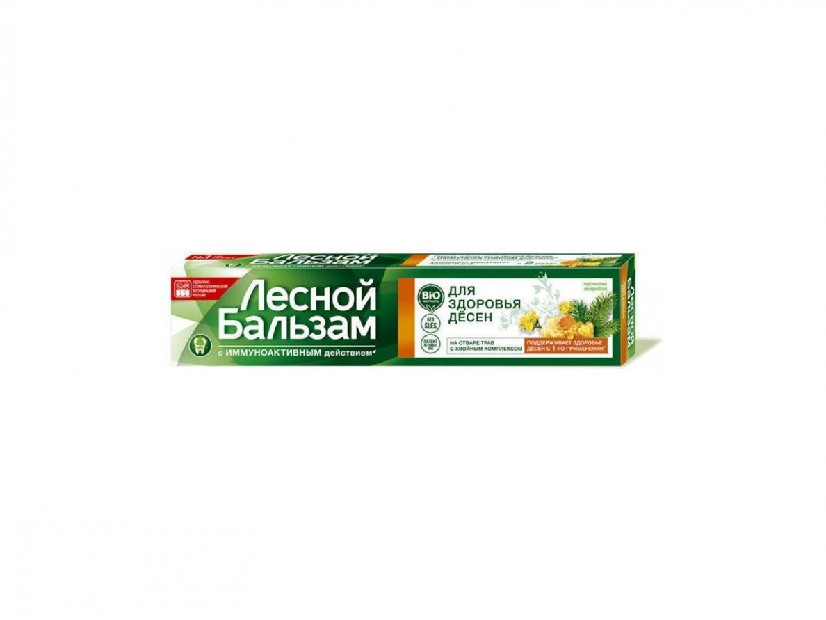 Dantų pasta Lesnoj Balzam ( FOREST BALSAM), su pikiu ir jonažolės ekstraktais, 75 ml Dantų pasta Lesnoj Balzam ( FOREST BALSAM), su pikiu ir jonažolės ekstraktais, 75 ml
