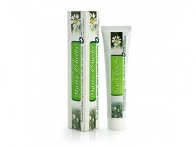 DANTŲ PASTA MASTIC HERBS / Dantų pasta su mastika + organinis mėtų ekstraktas, 75ml.