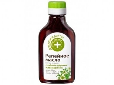 The Doctor Varnalėšų aliejus su arbatmedžiu ir rozmarinu 100 ml.