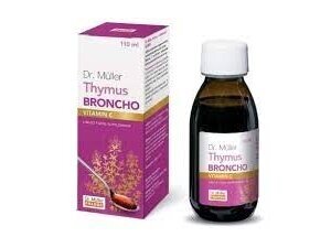 Dr.Muller Čiobrelis su vitaminu C broncho sirupas 110 ml. Dr.Muller Čiobrelis su vitaminu C broncho sirupas 110 ml.