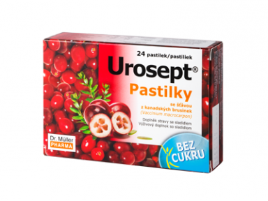 DR. MULLER UROSEPT PASTILĖS SU KARPOTŲJU BERŽŲ PUMPURŲ, MEŠKAUOGIŲ IR SPANGUOLIŲ EKSTRAKTAIS, 24 PASTILĖS DR. MULLER UROSEPT PASTILĖS SU KARPOTŲJU BERŽŲ PUMPURŲ, MEŠKAUOGIŲ IR SPANGUOLIŲ EKSTRAKTAIS, 24 PASTILĖS