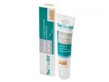 Dr.Muller Tea Tree kremas lūpų balzamas 10 ml. su australinio arbatmedžio aliejumi Dr.Muller Tea Tree kremas lūpų balzamas 10 ml. su australinio arbatmedžio aliejumi