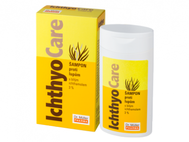 Dr. Muller ICHTHYOCARE, baltojo ichtiolo šampūnas nuo pleiskanų, 100 ml Dr. Muller ICHTHYOCARE, baltojo ichtiolo šampūnas nuo pleiskanų, 100 ml