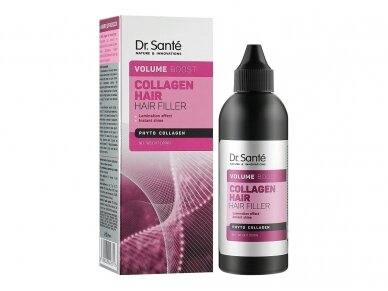 Dr.Sante Collagen hair Volume boost plaukų fileris 100 ml. Dr.Sante Collagen hair Volume boost plaukų fileris 100 ml.