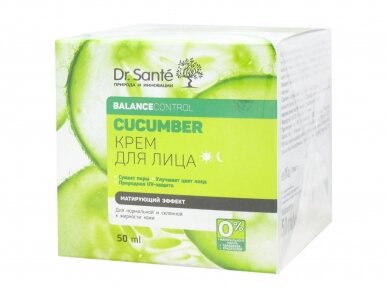 DR.SANTE Cucumber Balance Control Veido kremas, 50 ml DR.SANTE Cucumber Balance Control Veido kremas, 50 ml