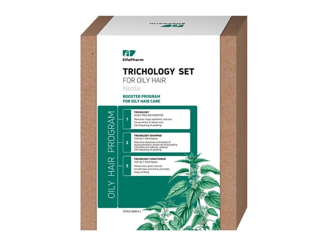 ELFA PHARM trichologinis rinkinys riebiems plaukams