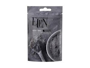 ELEN COSMETICS Juodasis molis su aktyvuota anglimi ir alavijų ekstraktu, 50 g