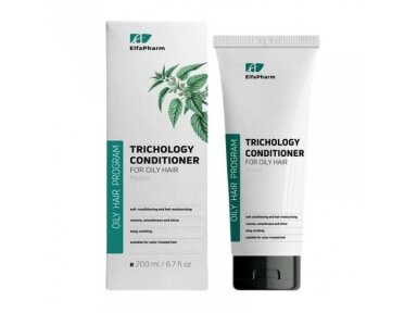 ELFA PHARM trichologinis kondicionierius riebiems plaukams Dilgėlė, 200 ml
