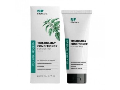 ELFA PHARM trichologinis kondicionierius riebiems plaukams Dilgėlė, 200 ml ELFA PHARM trichologinis kondicionierius riebiems plaukams Dilgėlė, 200 ml