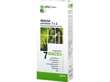 ELFA PHARM Aliejus nuo plaukų slinkimo 7 ALIEJAI 100 ml.