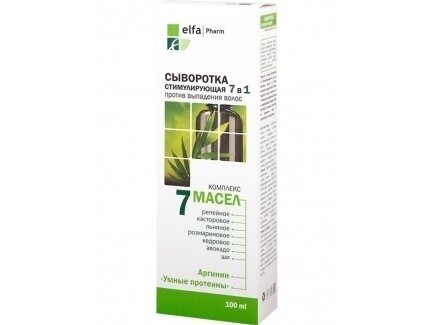ELFA PHARM Stimuliuojantis serumas 7 ALIEJAI nuo plaukų slinkimo 100 ml. ELFA PHARM Stimuliuojantis serumas 7 ALIEJAI nuo plaukų slinkimo 100 ml.
