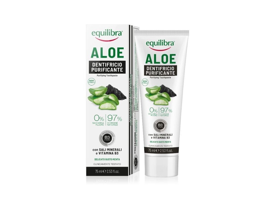 EQUILIBRA Aloe dantų pasta valomoji, 75 ml EQUILIBRA Aloe dantų pasta valomoji, 75 ml
