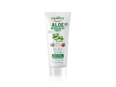 EQUILIBRA Aloe 3+ kūno dermo-kremas drėkinamasis, 150 ml EQUILIBRA Aloe 3+ kūno dermo-kremas drėkinamasis, 150 ml