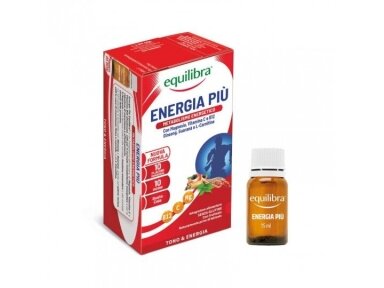 EQUILIBRA maisto papildas Energy Plus, 10 x 15 ml