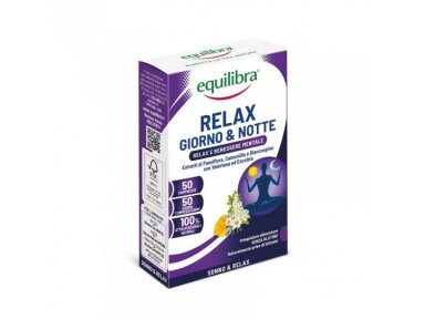 EQUILIBRA maisto papildas Relax Day & Night, 50 tablečių