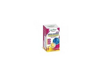 EQUILIBRA maisto papildas Dren Ananas Zero, ananasų skonio, 10 x4 g