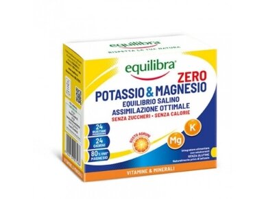 EQUILIBRA maisto papildas Kalis & Magnis Zero, 24x5 g EQUILIBRA maisto papildas Kalis & Magnis Zero, 24x5 g