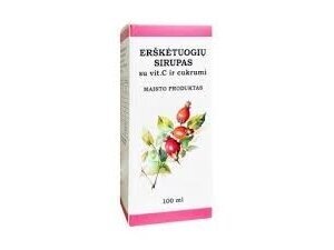 Erškėtuogių sirupas su vitaminu C 100 ml.