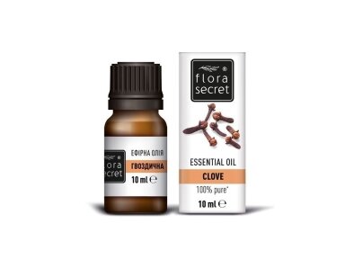 FLORA SECRET gvazdikų eterinis aliejus, 10 ml