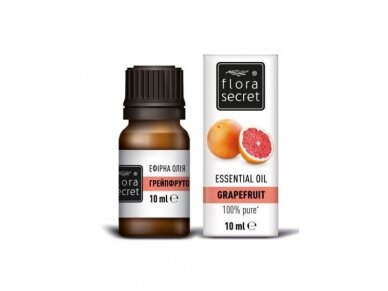 FLORA SECRET greipfrutų eterinis aliejus, 10 ml FLORA SECRET greipfrutų eterinis aliejus, 10 ml