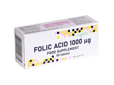 Folio rūgštis VIOLA HERB 1 mg, 50 tab. Folio rūgštis VIOLA HERB 1 mg, 50 tab.