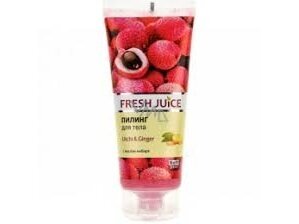 FRESH JUICE Kūno šveitiklis LITCHI & GINGER 200 ml. FRESH JUICE Kūno šveitiklis LITCHI & GINGER 200 ml.