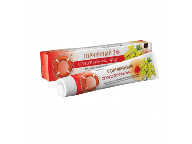 Gelbėjimo ratas® Kremas-balzamas kūnui "Garstyčių 24h" , 50g. Gelbėjimo ratas® Kremas-balzamas kūnui "Garstyčių 24h" , 50g.
