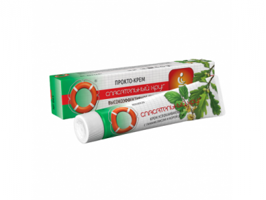 GELBĖJIMO RATAS® , Prokto-kremas su hamameliu ir ąžuolo žieve, 50g GELBĖJIMO RATAS® , Prokto-kremas su hamameliu ir ąžuolo žieve, 50g