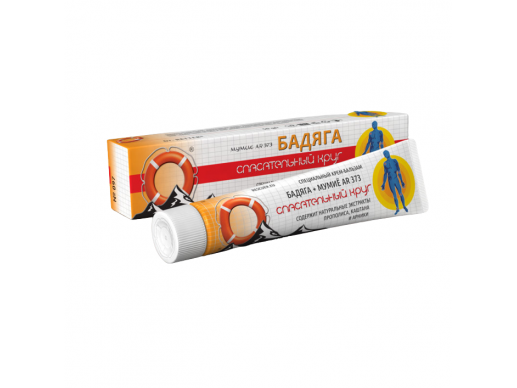 Gelbėjimo ratas® Kremas-balzamas kūnui , Mumijus + Badiaga, 50g.