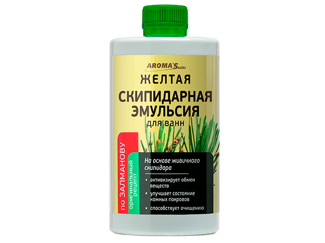 Geltona dervos emulsija (Skipidarna) Zalmanova SPA namuose 450ml