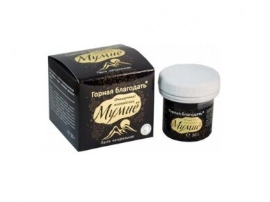 Gornaja blagodat išgrynintas Altajaus MUMIJO (SHILAJIT), 30 gr. Gornaja blagodat išgrynintas Altajaus MUMIJO (SHILAJIT), 30 gr.