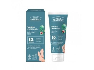 „Green Pharmacy“ tonizuojantis kremas-gelis sunkioms kojoms, 75 ml „Green Pharmacy“ tonizuojantis kremas-gelis sunkioms kojoms, 75 ml